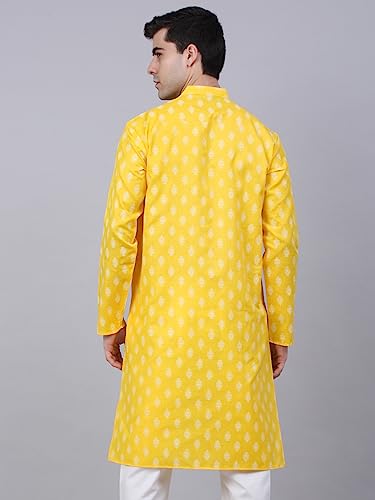 Image of Jompers Men's Cotton Regular Fit Casual Kurta