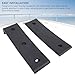 Focket Bunk Slides Pads, 10 Piece Black 3 X 10in Weather Proof ABS Heavy Duty Easier Launching Boat Trailer Bunk Slides Pads for Almost Any Trailer
