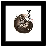 Trends International Gallery Pops Star Wars: Saga - Chinese Painting Darth Vader Wall Art Wall Poster, 12' x 12', Black Framed Version