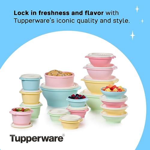 Tupperware Heritage Collection 36 Piece Food Storage Container Set in Vintage Colors- Dishwasher Safe & BPA Free - (18 containers + 18 lids) #5