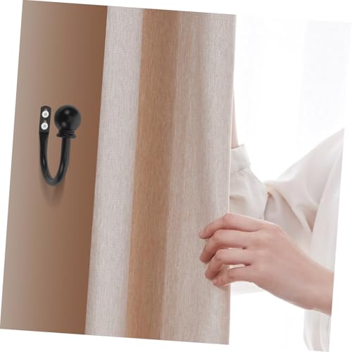 Retenedores de cortinas en forma de U para decorar ventanas de salon con ganchos Alipis 5