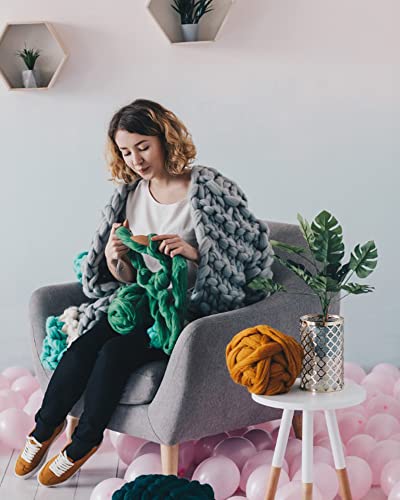 Mdoker Wooden Circular Knitting Needles 47-Inch Length Jumbo Cicular Knitting Needle For Giant Chunky Yarn Carpet Scarf Bulky Wool Roving Weaving,Us Size 50(25Mm) #TOP5