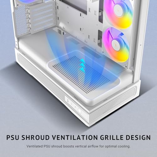 Image of Antec C2M ARGB, Micro ATX PC Case, 3 PWM ARGB Fans Included, White
