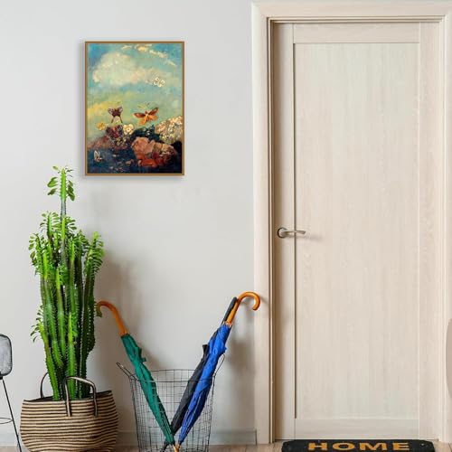 Impression sur toile Odilon Redon de haute qualité avec cadre en teck - 3