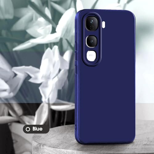 Image of Back Cover for Vivo Y400 Pro 5G | Full Camera Protection | Premium Liquid Silicon Case | Flexible Bumper Case for Vivo Y400 Pro 5G (Dark Blue)
