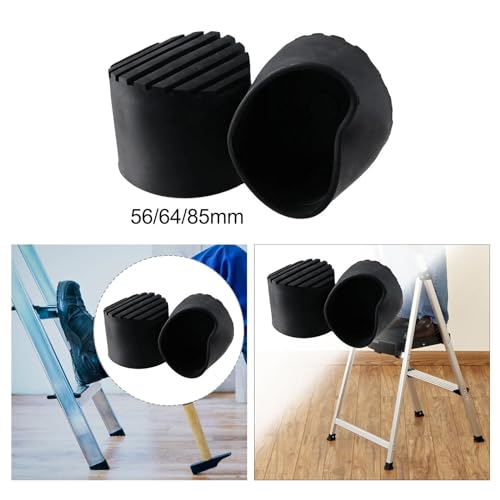 Image of Pack of 2 Extension Ladder Feet Cushion Boots Round Sturdy Replacement Parts 5.6cm|Stepladders|Ladders|Hardware|Home Improvement
