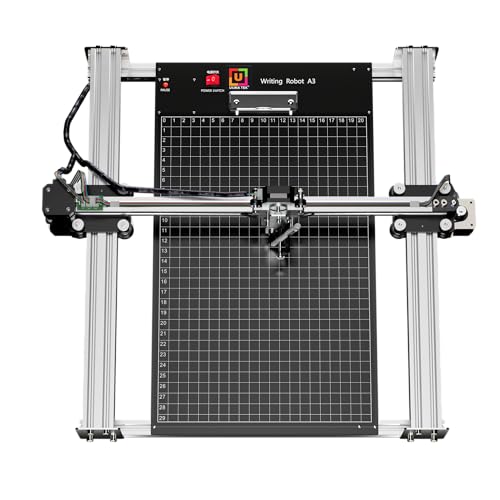 UUNA TEK Original iDraw 2.0 H-Structure Pen Plotter XY Plotter, Stable Handwriting Robot Drawing Machine with Base Plate, A3 Working Range, 4 * 42 Stepper Motors, Twice Faster Writing Speed Than 1.0 UUNA TEK Original iDraw 2.0 H-Structure Pen Plotter XY Plotter, Stable Handwriting Robot Drawing Machine with Base Plate, A3 Working Range, 4 * 42 Stepper Motors, Twice Faster Writing Speed Than 1.0