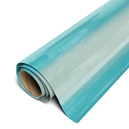 SISER EasyWeed HTV 11.8 x 5ft Roll - Iron On Heat Transfer Vinyl (Electric Teal)