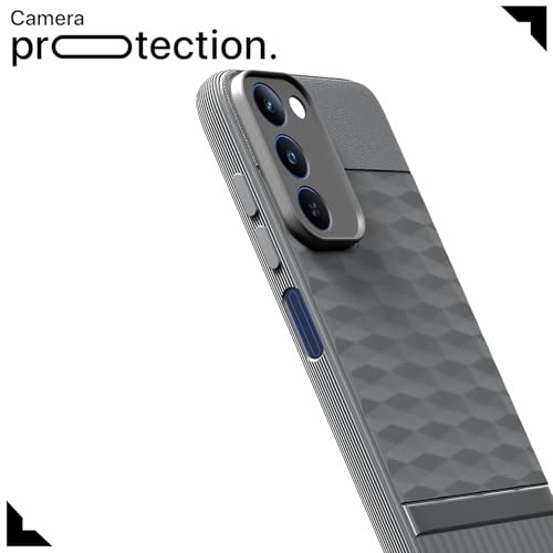 Image of Outlouders Back Cover for Realme P4 Lite 5G | Full Camera Protection | TPU Soft Flexible Shockproof Bumper Case (Grey)