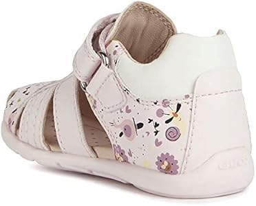 Babyschoenen Klittenband Geox Baby Meisjes Sandalen - Leer Sandalen Met Klittenband Voor De Kleintjes Geox Babysandalen Meisjes