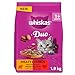 Price comparison product image WHISKAS DUO Adult Dry Cat Food 1.9kg Meaty Combos (Pack of 4)