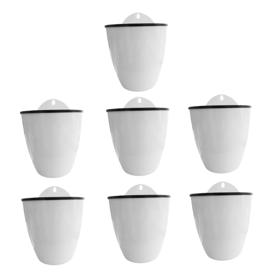 Macetero de Pared con autorriego para Interior, 7 Uds., macetas Colgantes de 5 Pulgadas, macetero de Pared Colgante para decoración del hogar