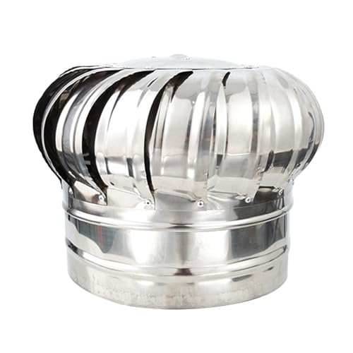 Campana extractora inoxidable para evitar humos en chimeneas con tapa giratoria redonda 2