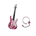 6 Cordes Guitare Instruments De Musique pour Enfants, Jouets Rock Guitare Électrique Kid Rock Caractéristiques du Jeu Guitar Instrument Enfant,Rose