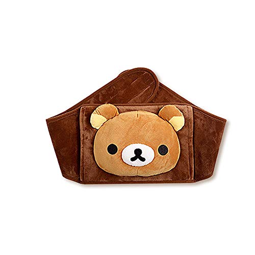 T-XYD Calentador eléctrico de la Bolsa Cute Botella de la Felpa del Oso de Agua Suave de calefacción para el Calentamiento del útero de la Correa/Abdomen/Espalda/Cintura/estómago/Manos,A