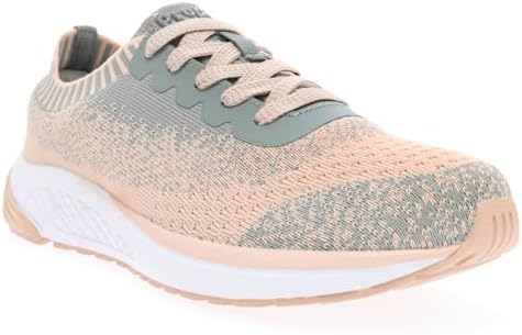 Propet Women's Propet EC-5 Sneakers, Grey/Peach, 7 XX-Wide US | Image 1