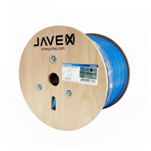 Cable Ethernet JAVEX CAT6A F/UTP 500FT Azul miniatura 1