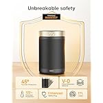 Dreo Space Heater, Portable Electric Heaters for Indoor Use with Thermostat and Remote, 2024 Upgraded, Digital Display, 12H Timer, 5 Mode, 1500W PTC Ceramic Fast Safety Heat for Office Bedroom Home - Image 5
