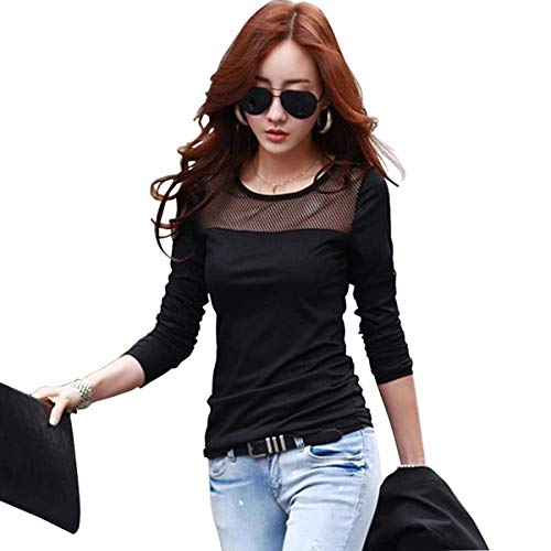 Troyal Enterprise Women's trandy Full Sleeves Plain Black tShirts