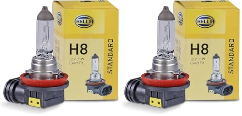 Bombilla H8 Hella de 12V 35W halógena original PGJ19-1 en pack de 2 unidades
