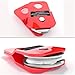 RUGCEL WINCH 4.8T Heavy Duty Recovery Winch Snatch Block,10500lb Capacity (red),Towing Pulley System for Synthetic Rope or Steel Cable