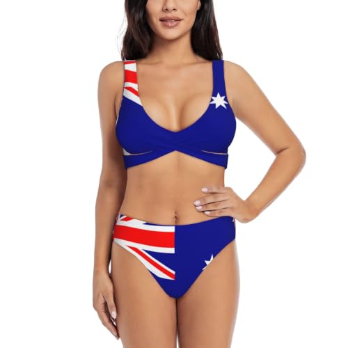 Maillot de bain deux pièces push-up avec triangle réglable et coussinets femme