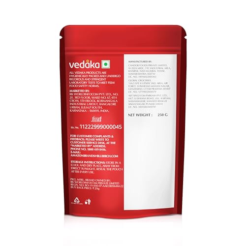 Image of Amazon Brand - Vedaka Premium Whole Cashews | 250 g | Grade W240 Kaju Nuts, Dried | Gluten Free & Plant Based Protein | Healthy Snack