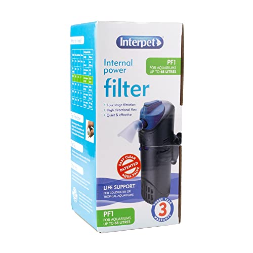 image for Interpet Internal Aquarium Fish Tank PF1 Power Filter, Cleans Water, f