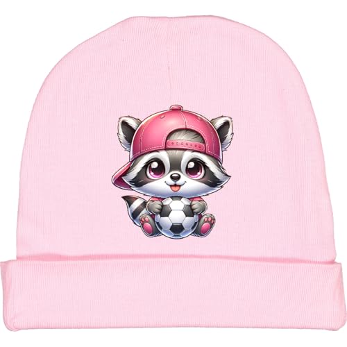 inktastic Soccer Raccoon Baby Beanie Hat