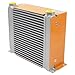 AH1012T-CA Hydraulic Oil Cooler 100L/min AC 110V Transmission Engine Cooler Universal Engine Transmission Precise Welding & Efficient Fan for Engineering Machinery Yellow