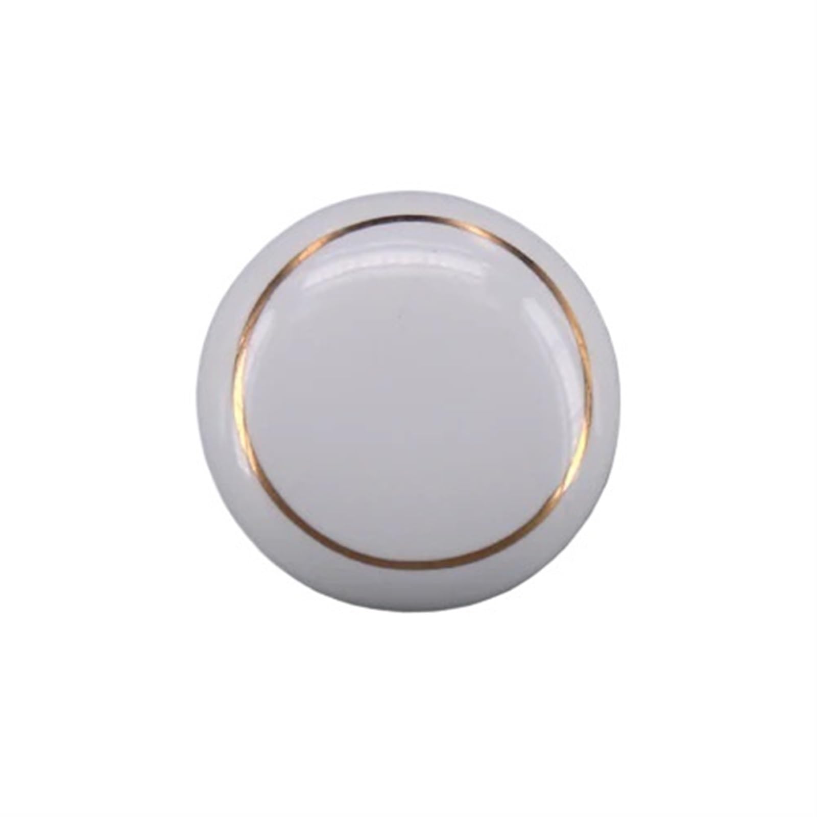 Bouton de meuble pour chambre d'enfant en céramique blanche 38mm motif White Circle