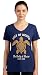 Be Salty and Resist T-Shirts for Women - FDT Gulf of Mexico Tshirt Playeras Golfo de Mexico Camiseta - (Navy,L)