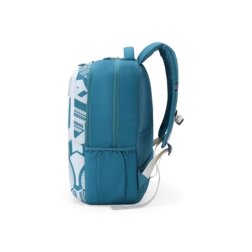 Image of American Tourister Sest 4.0 Xl | 33 Ltrs | 3 Compartments | Bottle Pocket | Ergonomic Padded Back Panel & Shoulder Straps | School Backpack for Boys & Girls | City Green