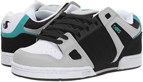DVS Men's Celsius Skate Shoe, Black Charc White Turq Nubuck, 10.5 | Image 6
