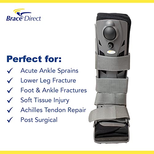 Brace Direct Tall Air Cam Walker Boot - Orthopedic Full Shell Air Cast Walking Boot - For Broken Foot, Sprained Ankle, Fractures, Achilles Recovery - For Women And Men #TOP2
