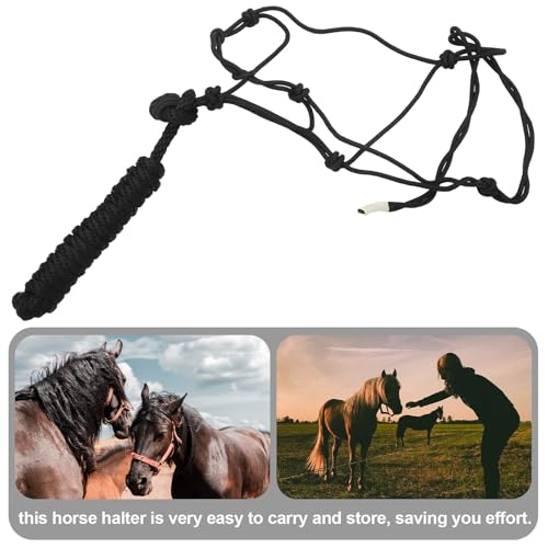 Cabestro para caballos de cuerda Alipis: equipo de entrenamiento resistente con nudo rígido 5