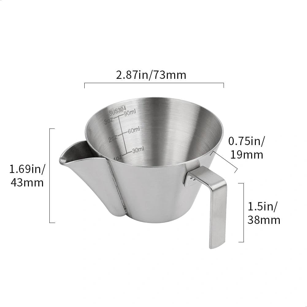 watchget 3.4oz/100ml Crema Remove Espresso Measuring Cup Oil Separation