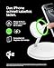 Belkin BoostCharge Pro 3-in-1 Qi2 Kabelloses Ladegerät, MagSafe-Kompatibles Ladegerät, Induktive Ladestation für die Apple iPhone 17, Air, 16, Pixelsnap, Apple Watch, AirPods, inkl. Netzteil – Weiß