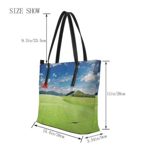 Sac fourre-tout imperméable de luxe en polyuréthane imprimé golf - 2