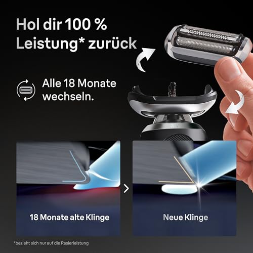 Braun Series 7 Elektrorasierer Scherkopf 74S – ORIGINAL Ersatzscherteil & Rasierer Zubehör vom Hersteller – Made in Germany, Kompatibel mit S-7 Rasierern – 70, 71 und 72 – Silber 4