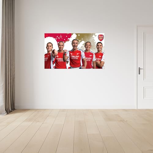 Licensed Décor Arsenal FC Vinyl-Wandaufkleber, klein (65 cm (B) x 40 cm (H), Spieler-Mix 1, gemischt Licensed Décor Arsenal FC Vinyl-Wandaufkleber, klein (65 cm (B) x 40 cm (H), Spieler-Mix 1, gemischt