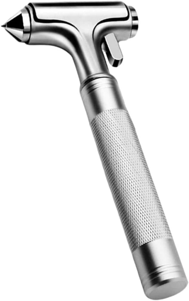 Metal Car Safety Hammer: Automotive Glass Breaker, Emergency Escape Tool, Car Accessory