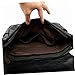 Didiseaon Men’s Outdoor Briefcase and Envelope Bag, Black Pu Leather Business Shoulder Bag Large Capacity, Fashion Portfolio for Office and Travel Use