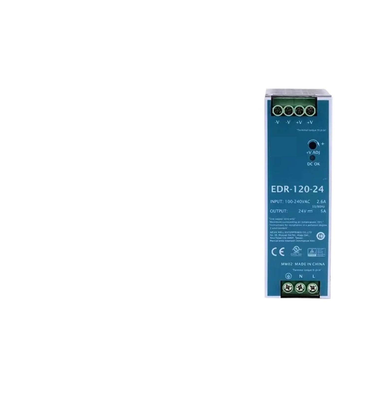 LEOTNNDQ 120W power supply 24V 5A EDR-120-24