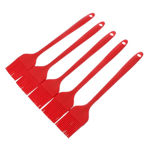 Mobestech 5 Stuks Bbq-Bastingborstel Siliconen Borstel Kook Siliconen Voedselborstel Voor Koken Bbq Extra Grote