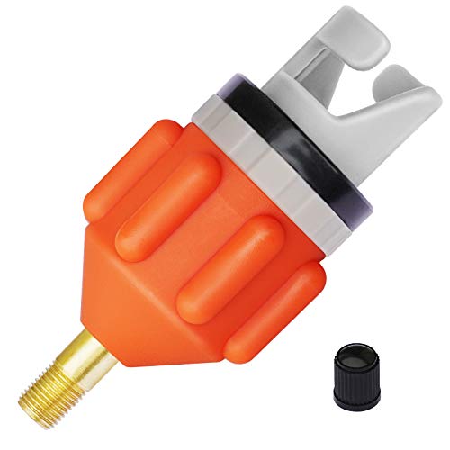 SUP Air Valve Inflatable Boat Spiral Air Plugs Boat Air Valve Adapter Conventional Air Pump Adapter Inflatable Sup Pump Adapter Air Pump Converter for Inflatables Paddle Board Kayak