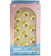 Sentovac 12 Pcs Bees Icing Decoration Edible Candy Dessert Sprinkles DIY For Cookie Cake Cupcake ...