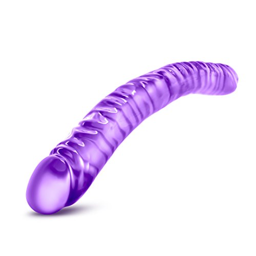 Blush 18" Double Head Dildo - Soft Flexible Double Penetrating - Perfect For Scissoring - Purple #TOP3