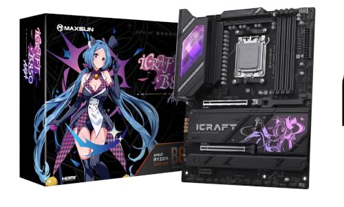 MAXSUN �}�U�[�{�[�h MS-iCraft B850 AIGA �`�b�v�Z�b�g���� ATX �\�P�b�gAM5 Ryzen 7000/8000/9000�V���[�Y�Ή� DDR5�Ή� �z���C�g��� �������K�ۏؕi