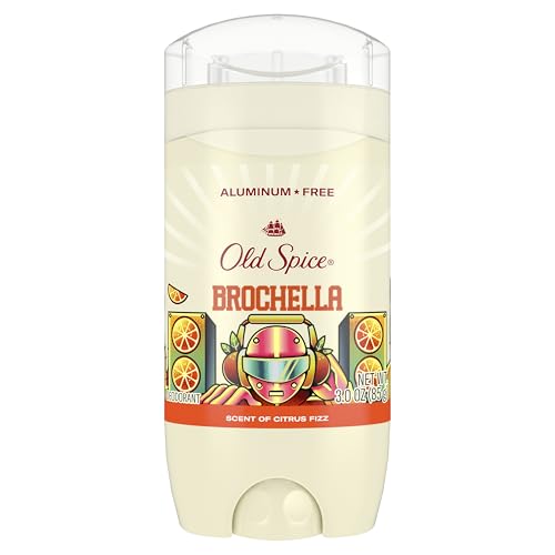 Image of Old Spice Aluminum Free Deodorant for Men, Summerdudes, 24 /7 Odor Protection with Daily Use, 24 /7 Sunny Freshness & Long Lasting Scent, Smooth Glide, Brochella with Citrus Fizz Scent, 3.0 oz